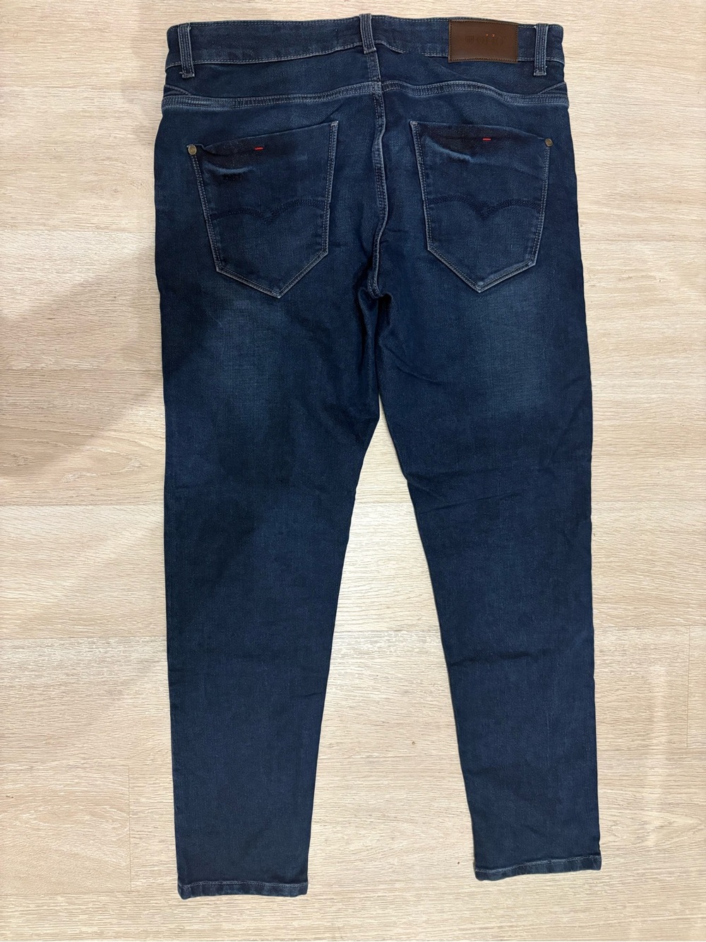 Men's Skinny Dark Indigo Jeans - Stretch Slim Fit